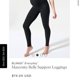 BLANQI everyday bell support maternity leggings L